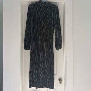 Zara Black and White Striped Dress